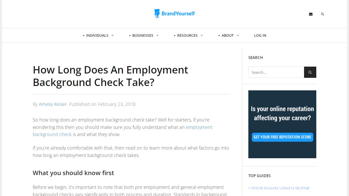 How Long Does An Employment Background Check Take? - BrandYourself